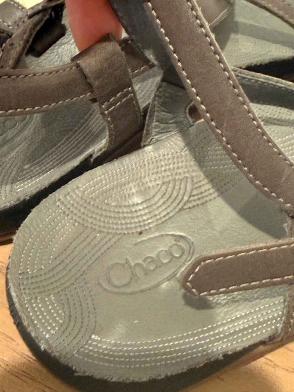 Chaco‎ Kids Brown/Gray Strappy Sandals